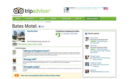 Trip Advisor: Bates Motel