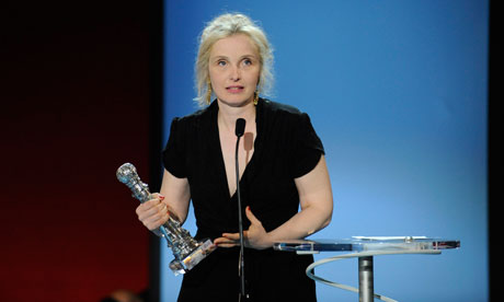 Julie Delpy accepts the San Sebastián film festival special jury prize for Le SkyLab.