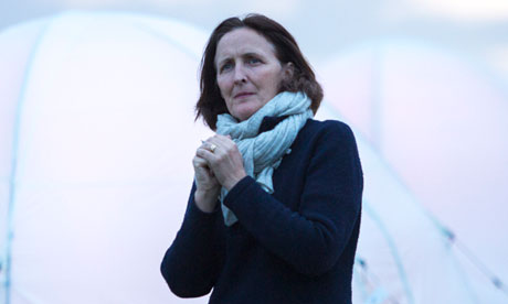 Rime scheme … Fiona Shaw at Peace Camp 2012.