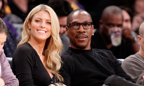 Eddie Murphy, officially Hollywood's most overpaid actor in 2012, with girlfriend Paige Butcher.