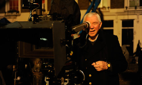Terence Davies on the set of The Deep Blue Sea