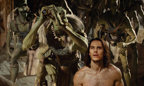 John Carter (Taylor Kitsch) watches audiences disappear over the horizon