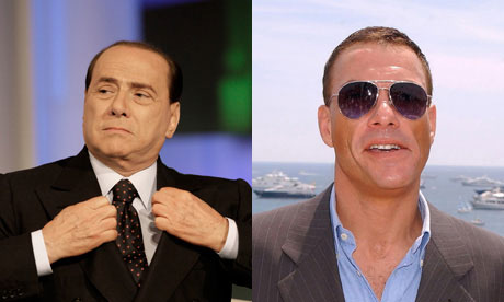 Silvio Berlusconi and Jean Claude Van Damme
