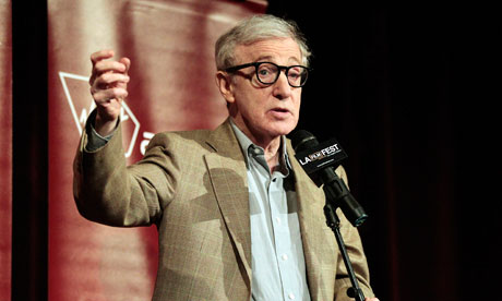 Italian job … Woody Allen introduces To Rome with Love at the 2012 Los Angeles film festival.