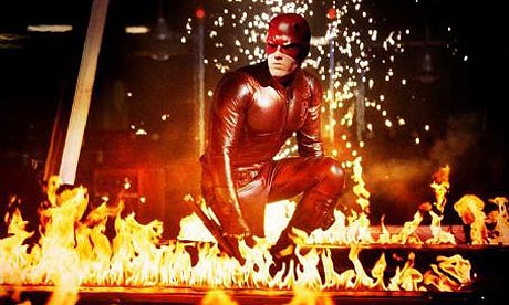Going down in flames … Ben Affleck in Daredevil