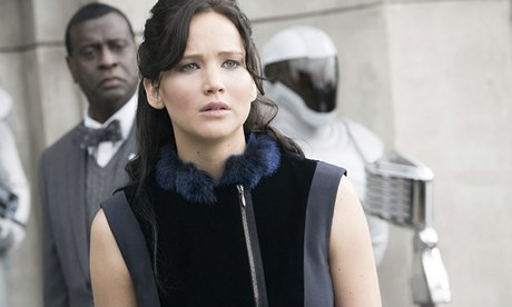 Death watch … Jennifer Lawrence as Katniss Everdeen in The Hunger Games: Catching Fire.