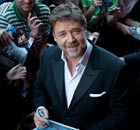 Russell Crowe at the Man of Steel Madrid premiere on Monday.