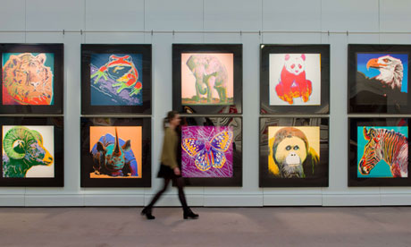 Andy Warhol's 1983 Endangered Species series of silkscreen prints.