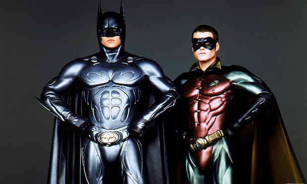 George Clooney and Chris O'Donnell in Batman & Robin, 1997