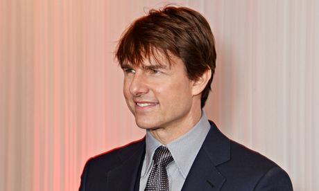Returning fire … Tom Cruise, the star of Top Gun, at the Empire film awards.