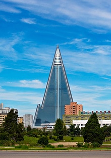 Ryugyong Hotel, Pyongyang, North Korea.