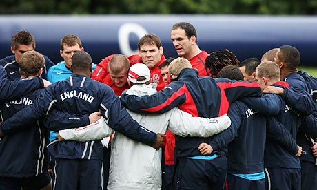 Martin Johnson and the England team