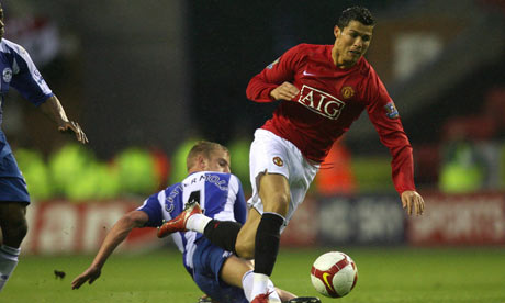 Cristiano Ronaldo, Wigan v Manchester United
