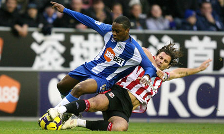 Lorik Cana makes a tough challenge