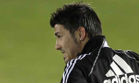 David Villa currently playing in the Confederations Cup with Spain 