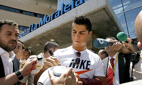 cristiano ronaldo madrid presentation. Cristiano Ronaldo