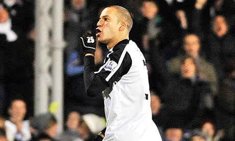 bobby zamora. Bobby Zamora celebrates