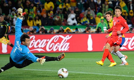 north korea at night. Elano, Brazil v North Korea