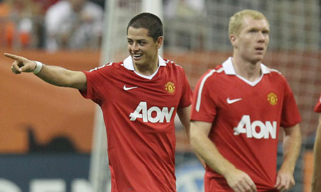 Javier Hernandez, Paul Scholes