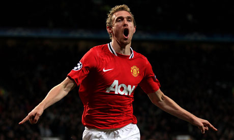 The Manchester United midfielder Darren Fletcher