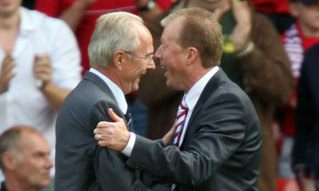 Sven-Göran Eriksson and Steve McClaren shake hands