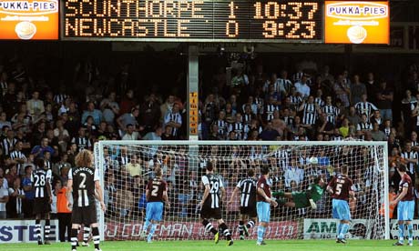 Scunthorpe v Newcastle: Sammy Ameobi completes fightback in Carling Cup