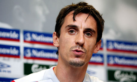 Gary Neville won 85 caps for England during a 12-year international career