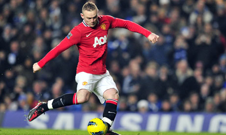 Manchester United's Wayne Rooney scored two penalties