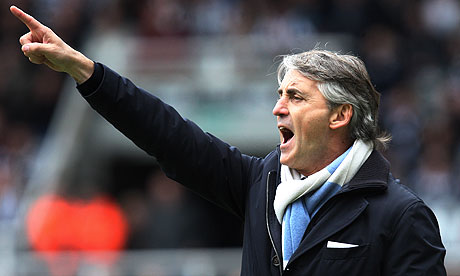 Roberto Mancini, the Manchester City manager, knows the destination of the title rests with his team