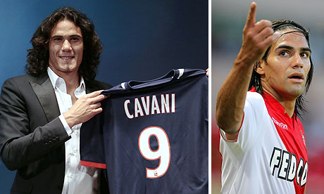 Edinson Cavani and Radamel Falcao