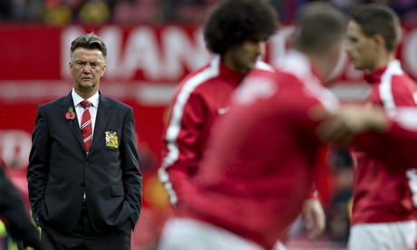 The Manchester United manager, Louis van Gaal, has used three formations in 12 matches this season