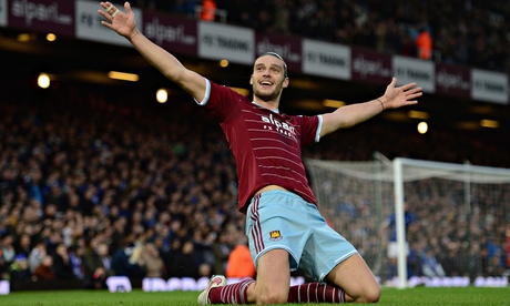 West Ham's Andy Carroll has scored three goals in three games