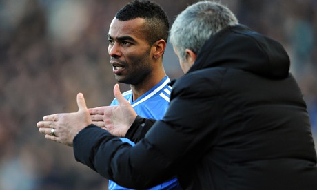 Ashley Cole, left, has been given limited opportunities by José Mourinho at Chelsea this season