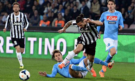 Juventus, who face Lyon in the quarter-finals of the Europa League, lost 2-0 to Napoli on Sunday