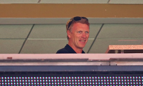 David Moyes watched England's friendly against Ecuador in Miami from the stands