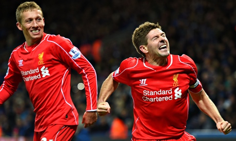 Lucas Leiva, left, is proving to be just as influential in midfield as the US-bound Steven Gerrard
