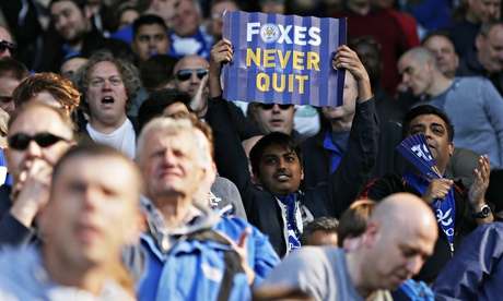 The message from a fan exemplifies Leicester City's fighting spirit in the match against Swansea