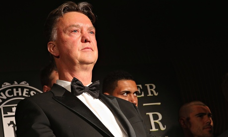 Louis van Gaal took to the microphone at Manchester United's awards evening