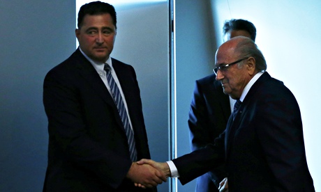 Domenico Scala, left, was put in charge of the Fifa reform process by Sepp Blatter