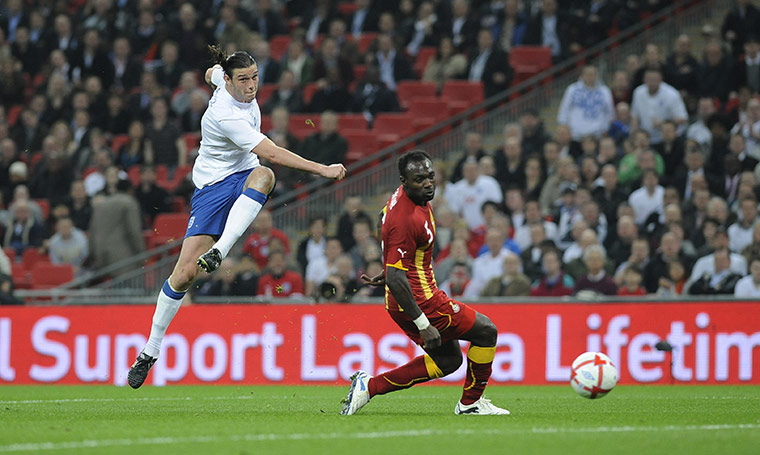 England v Ghana: Andy Carroll scores against Ghana
