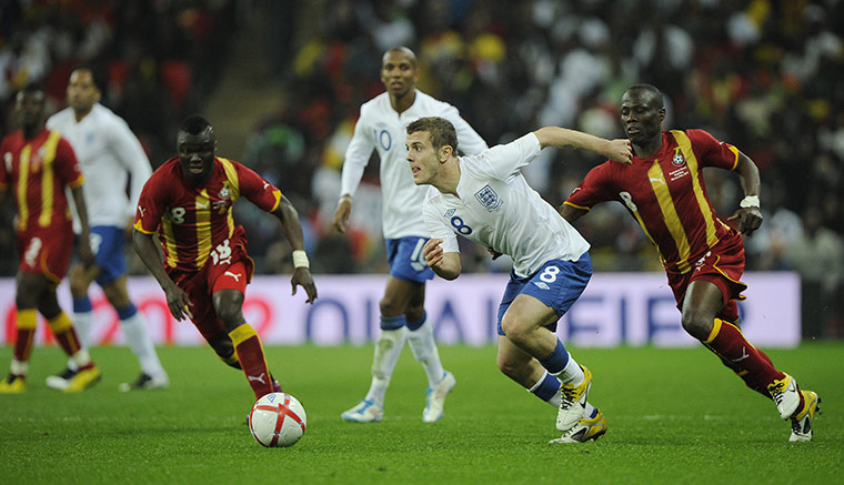 England v Ghana: Jack Wilshere moves away from Agyemang-Badu