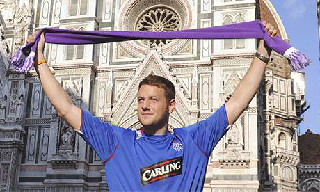 Rangers fan in Florence