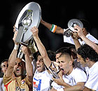 Lyon celebrate their seventh title