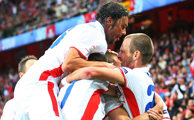 Czech Republic celebrate