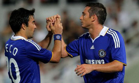 Deco, left, and Frank Lampard