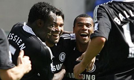 Deco, Michael Essien and Ashley Cole
