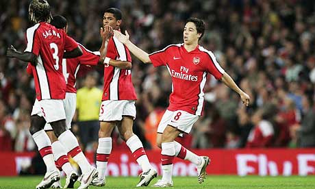 Nasri scores