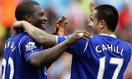 Yakubu and Tim Cahill