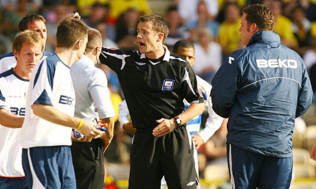 Referee Stuart Attwell