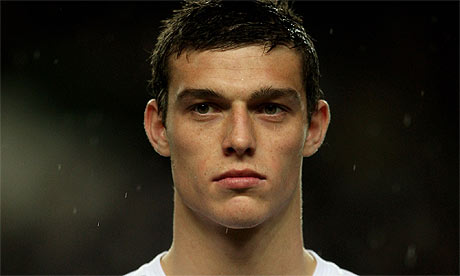 Andy Carroll before a recent England Under-19 match.